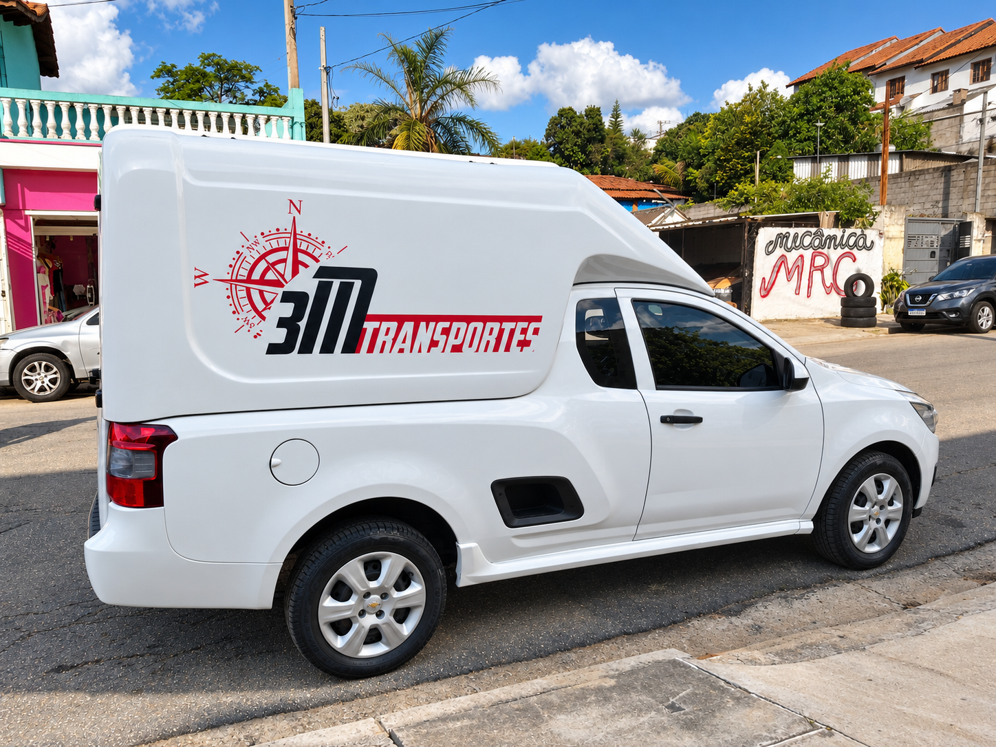 Comunicação visual aplicada em veículo de transporte